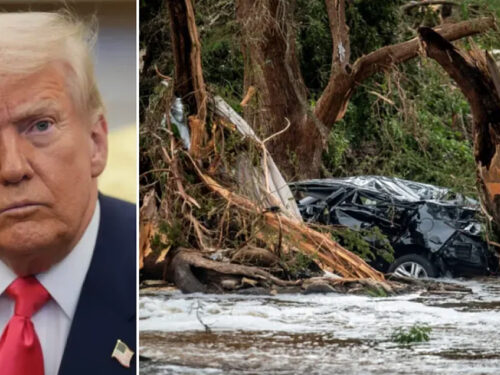 Trump navštívil postihnutý Texas