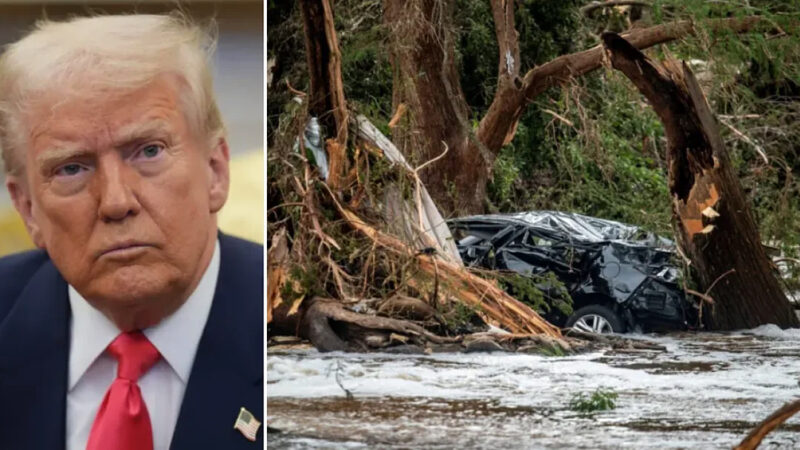 Trump navštívil postihnutý Texas