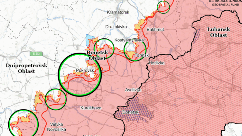 V Pokrovsku je už ruská armáda