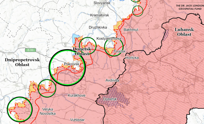 V Pokrovsku je už ruská armáda