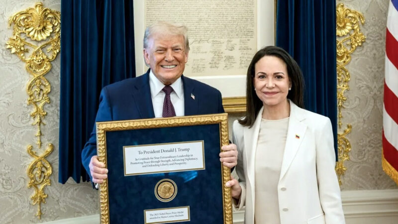 María Corina Machado bola prijatá Trumpom