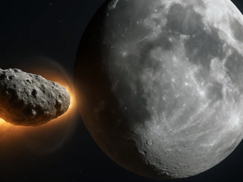 Asteroid 2024 YR4 mieri k Mesiacu