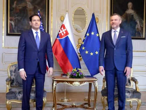 Prezident a premiér SR rokovali s Marcom Rubiom v Bratislave