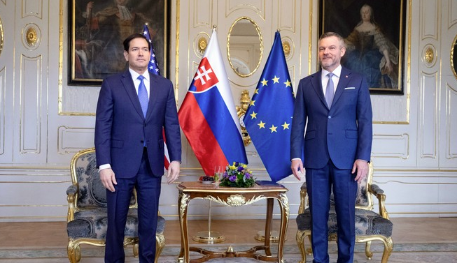 Prezident a premiér SR rokovali s Marcom Rubiom v Bratislave