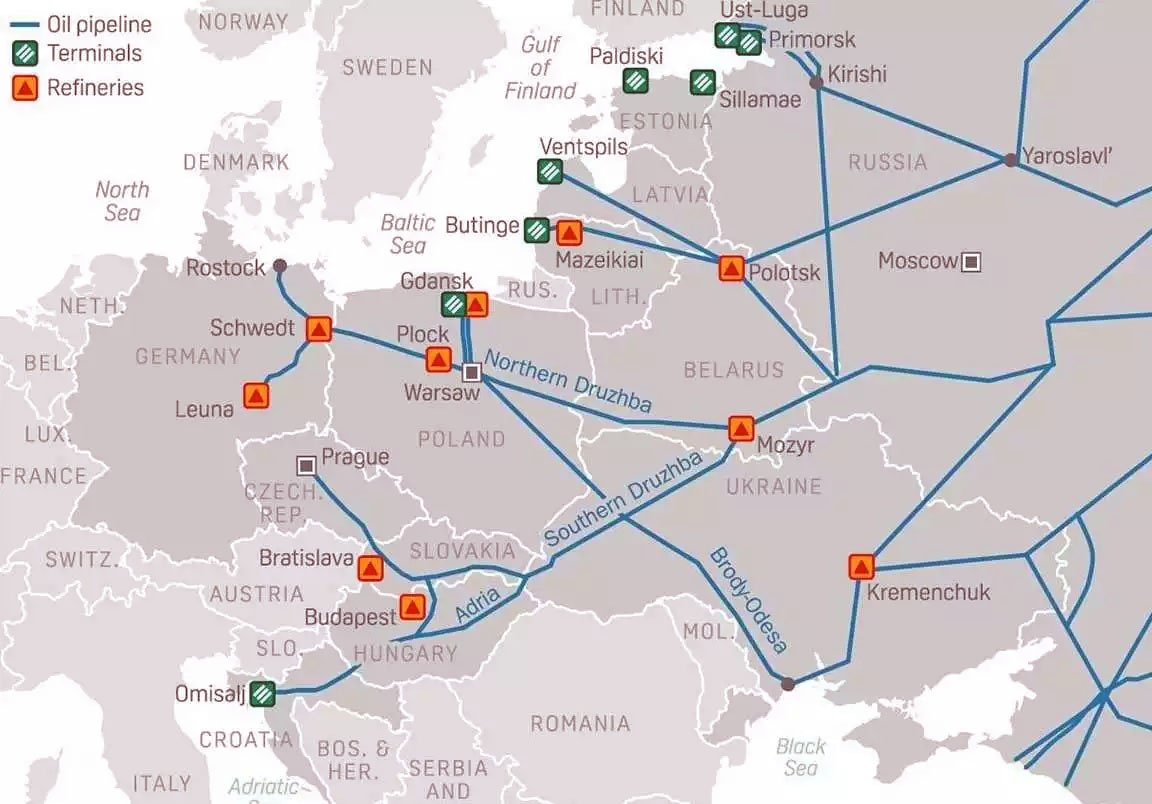 Kyjev naďalej blokuje dodávky ropy na Slovensko a do Maďarska